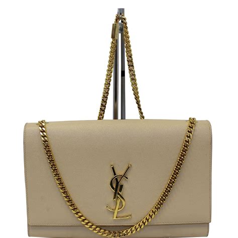 beige st laurent crossbody bag.